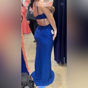 Stunning Blue Sequin Gown